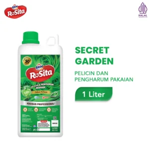 BRM Rosita Pelicin & Pengharum Pakaian Secret Garden 1 Liter - Anti-Bakteri Wangi Tahan Lama