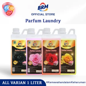 1 Dus BRM Parfum Laundry Varian Blooming Kemasan 1 Liter( Isi 12 Botol )