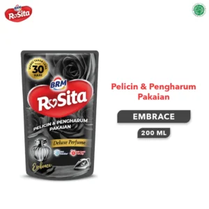 BRM Rosita Pelicin Pewangi Setrika Pakaian 200 ml, Varian Embrace