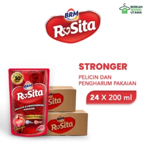 GROSIR 1 Karton (24 PCS) BRM Pelicin dan Pengharum Pakaian Stronger 200ml