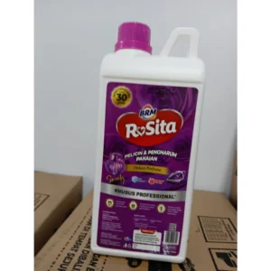 1 Karton Brm Rosita Pelicin Dan Pengharum Pakaian 1 Liter Varian Sweety