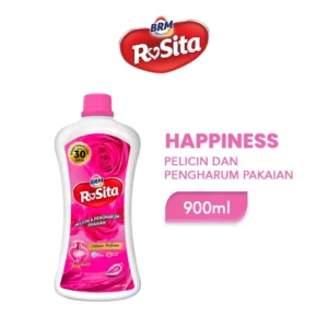 BRM Rosita Pelicin & Pengharum Pakaian Happines 900 ML - Anti-Bakteri Wangi Tahan Lama