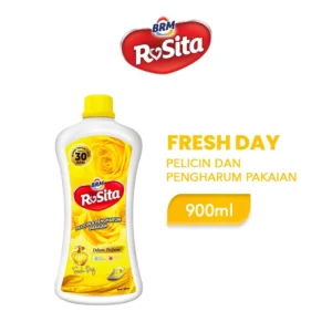 BRM Rosita Pelicin & Pengharum Pakaian Fresh Day 900 ML - Anti-Bakteri Wangi Tahan Lama